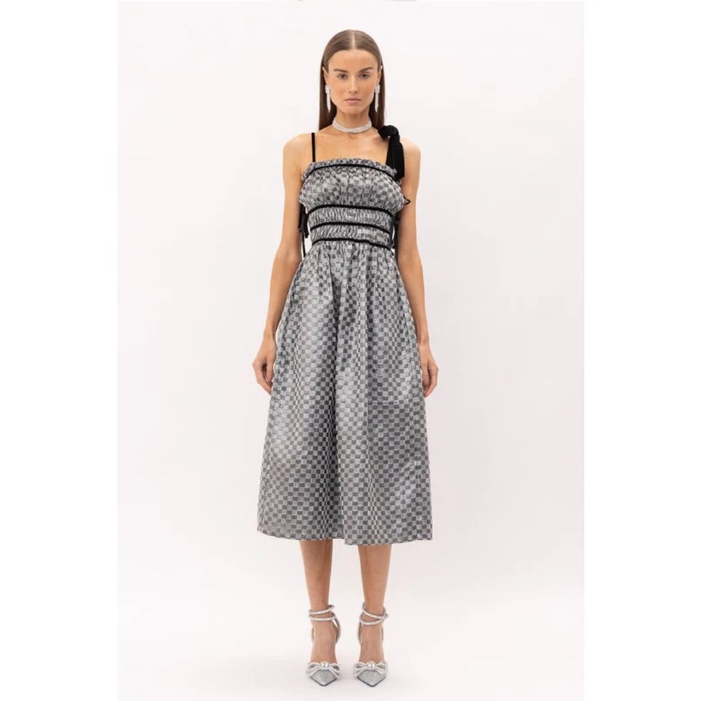 Sofie The Label Claire midi Dress in Champagne